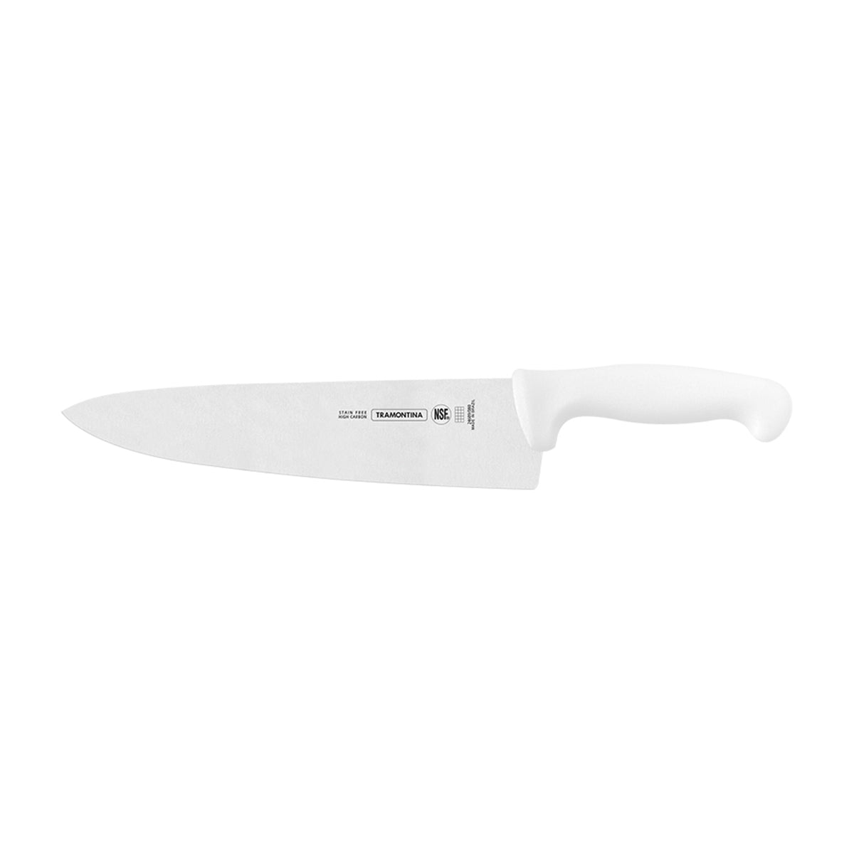 Cuchillo Chef de 12 Pulgadas con Mango Polipropileno Blanco